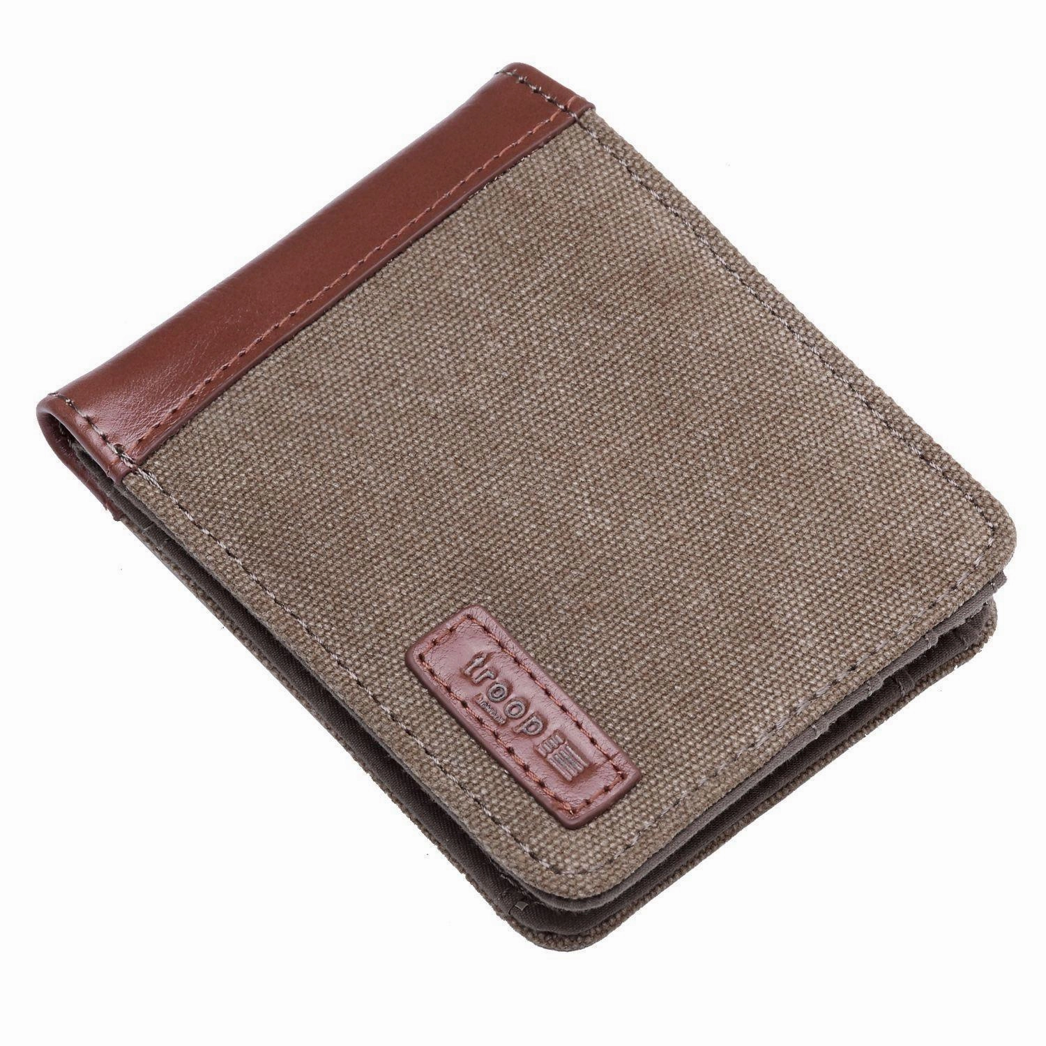Dont Miss This Deal Exclusive Online Discount Troop London Accessories Canvas Bi-Fold Wallet
