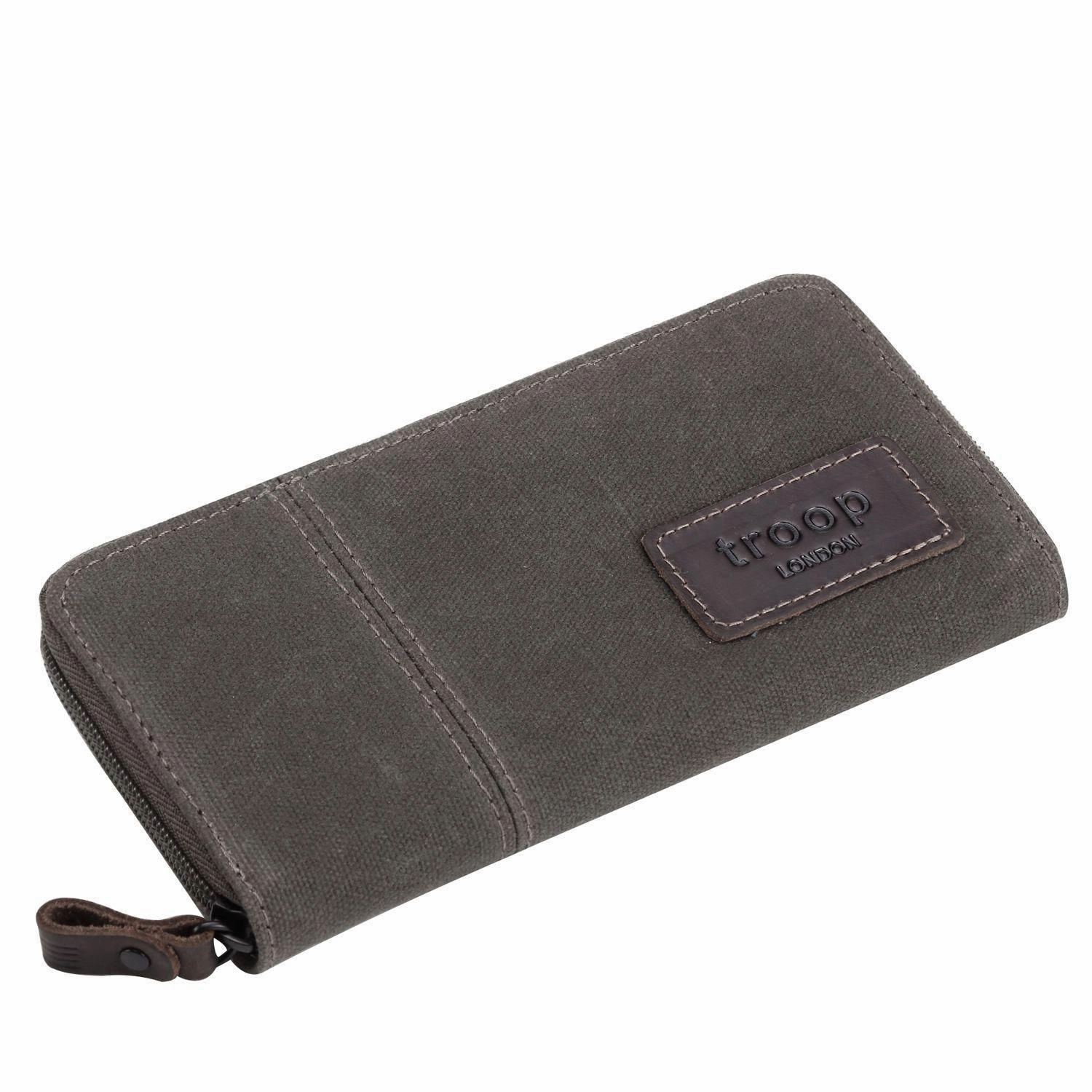 Troop London Accessories Canvas Zip Around Travel Wallet Shop Grab Now Flash Discount Today