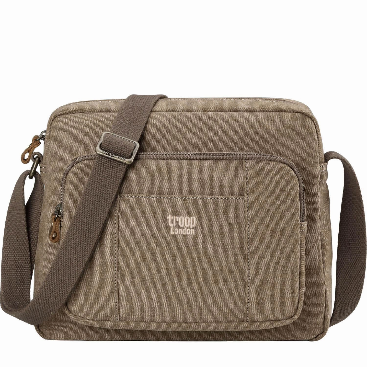 Troop London Classic Canvas Crossbody Bag Hot Deals Today Flash Discount Today