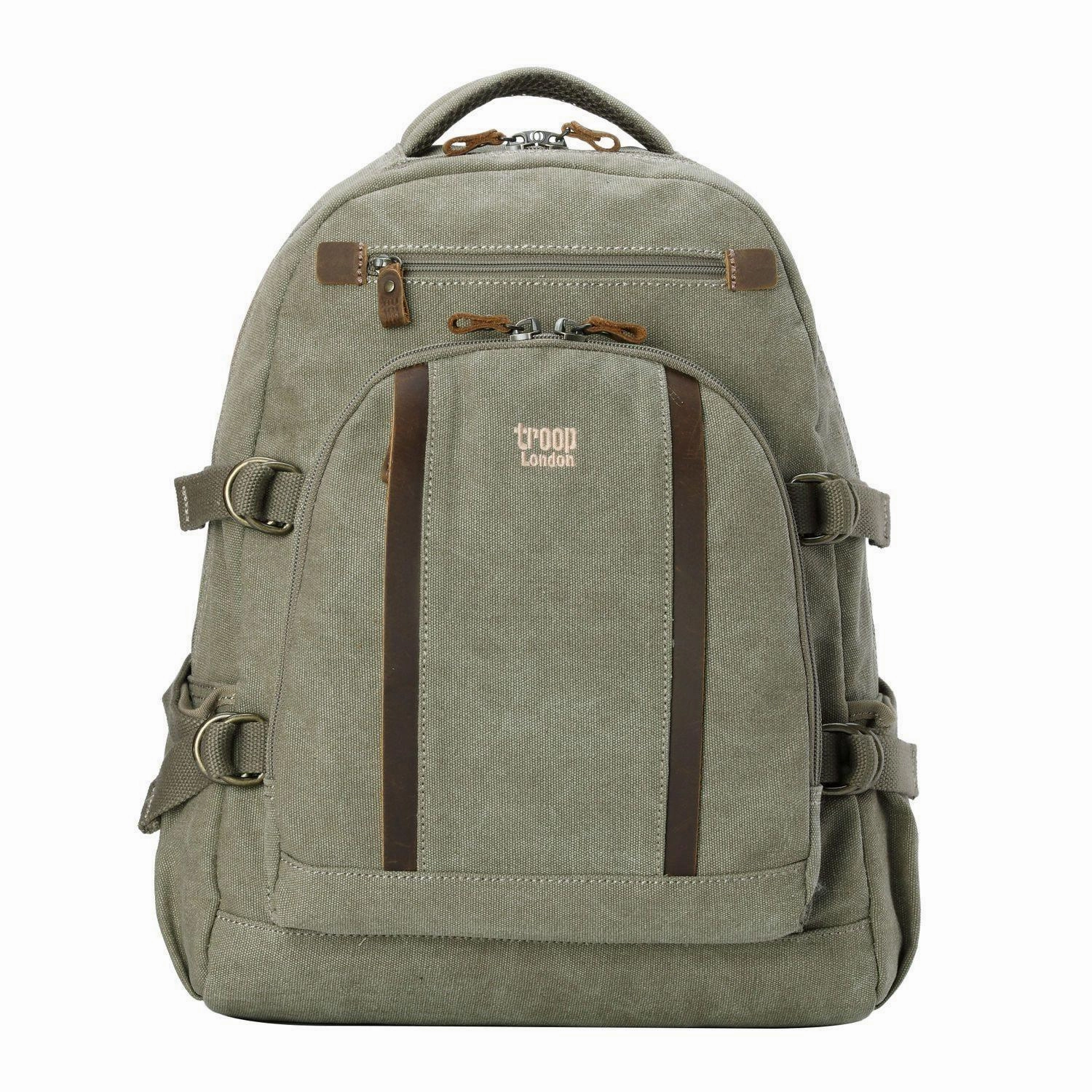 Troop London Classic Canvas Laptop Backpack Large Daily Hot Deal
