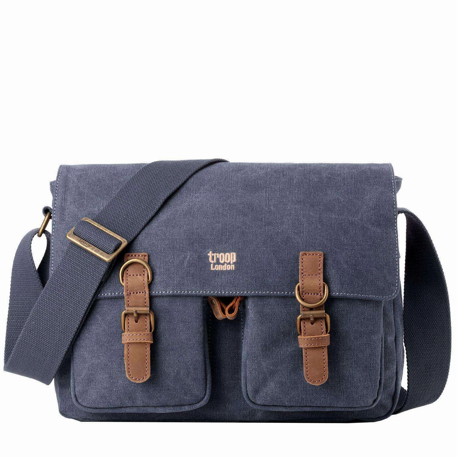Troop London Classic Canvas Messenger Bag Grab It Fast Limited Time Sale