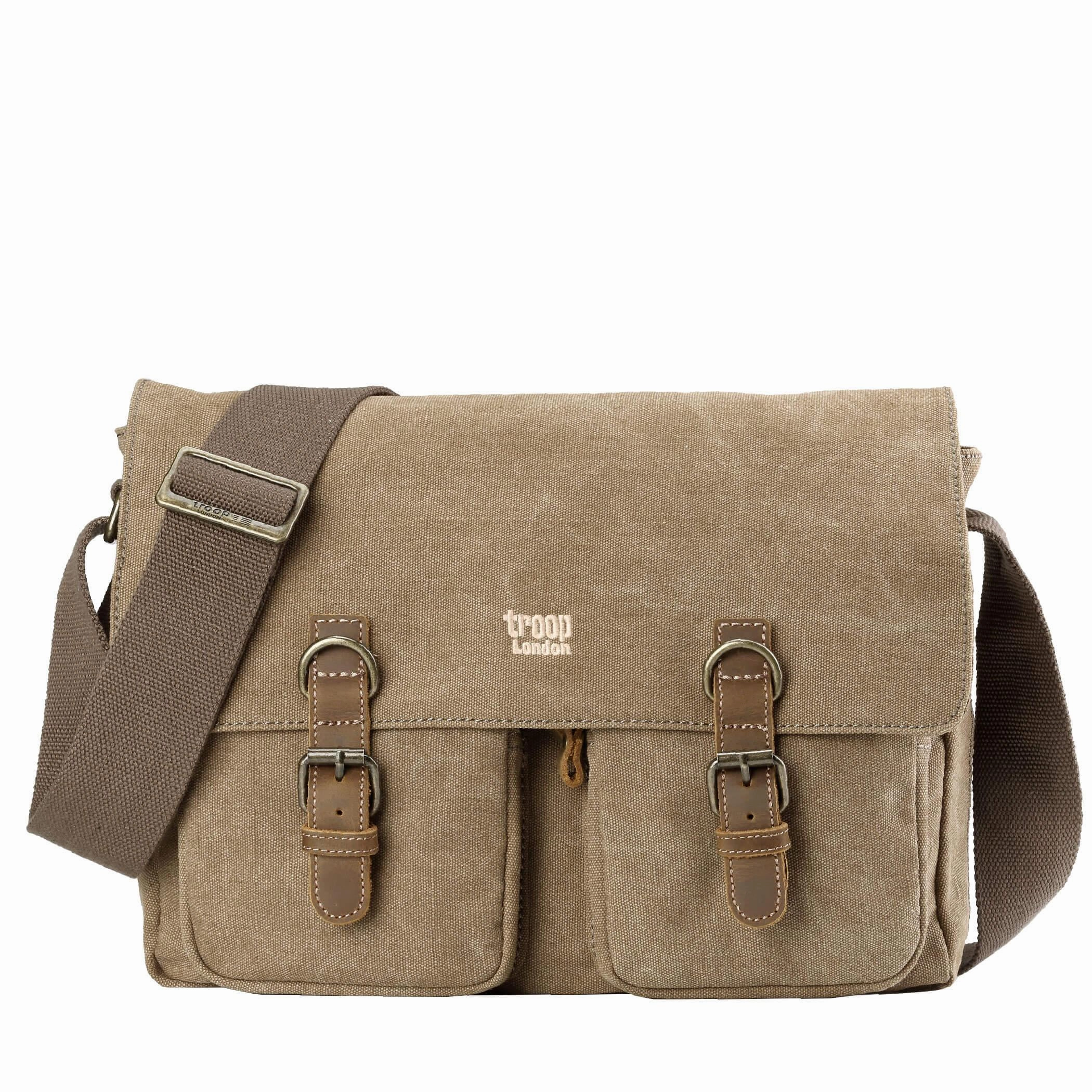 Troop London Classic Canvas Messenger Bag Grab Your Deal Today