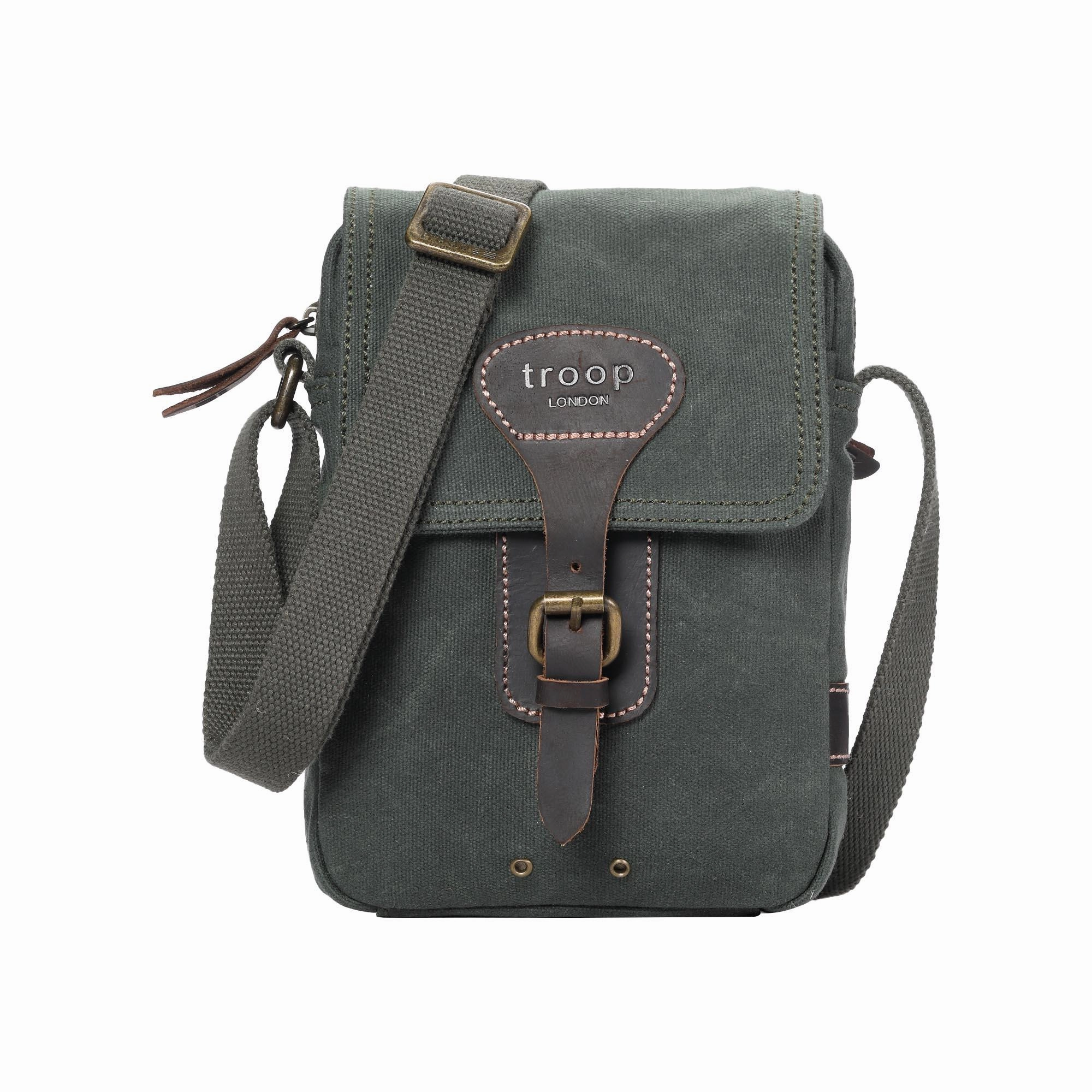 Troop London Heritage Canvas Crossbody Shoulder Bag Grab the Deal Now Exclusive Online Offer