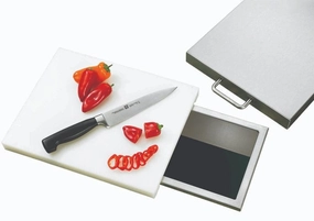 TrueFlame 14x10" Trash Chute & Cutting Board w/ Lid TF-TC-14Stainless steel BBQ tool set