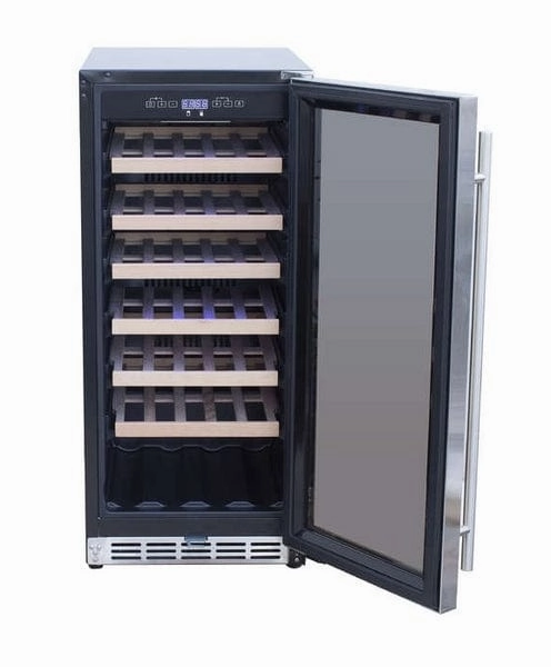 TrueFlame 15" Outdoor Rated Single Zone Wine Cooler AMD-RFR-15W