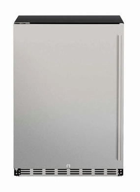 TrueFlame 24-inch 5.1 Cu.ft Outdoor Rated Fridge AMD-RFR-24S outdoor beverage cooler with wheels