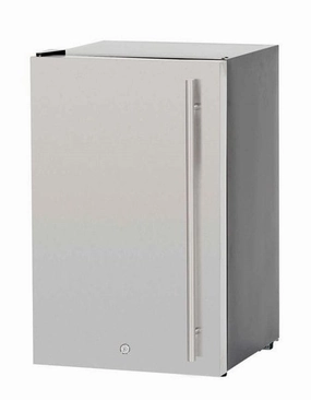 TrueFlame 24" 5.3C Deluxe Outdoor Rated Fridge TF-RFR-24D outdoor beverage cooler with wheels