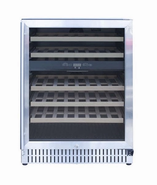 TrueFlame 24" Outdoor Rated Dual Zone Wine Cooler AMD-RFR-24WD