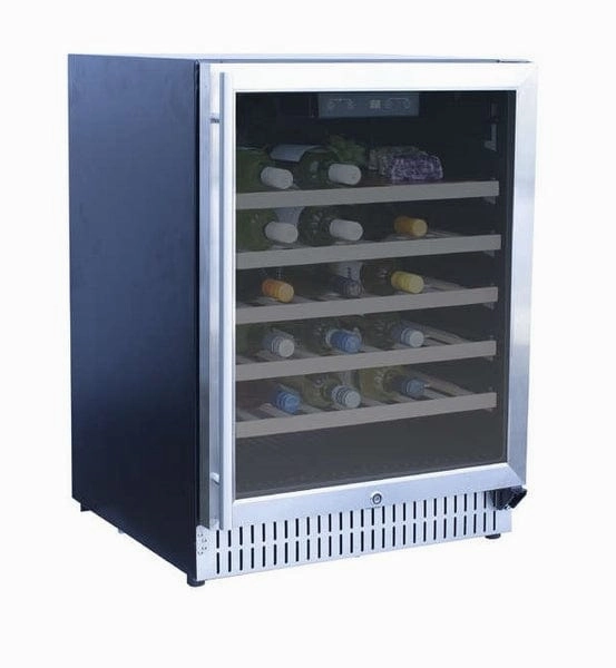 TrueFlame 24" Outdoor Rated Single Zone Wine Cooler AMD-RFR-24W