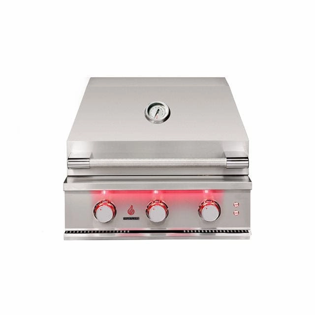 TrueFlame 25" 3 Burner Built-In Gas Grill TF25 large capacity charcoal BBQ grills