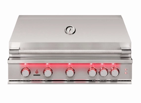 TrueFlame 40" 5 Burner Built-In Gas Grill TF40 large capacity charcoal BBQ grills