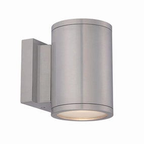 Tube LED Wall Light Brushed AluminumOutdoor wall sconces with motion sensor