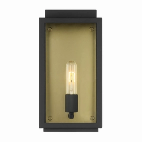 Twilight One Light Wall Lantern BlackOutdoor wall sconces with motion sensor