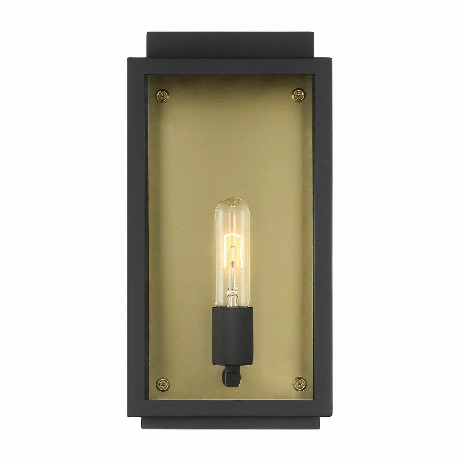 Twilight One Light Wall Lantern BlackOutdoor wall sconces with motion sensor