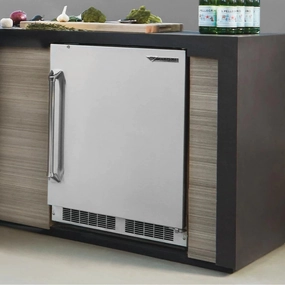 Twin Eagles 24-Inch 5.1 Cu. Ft. Outdoor Rated Compact Refrigerator with Lock TEOR24-G outdoor beverage cooler with wheels