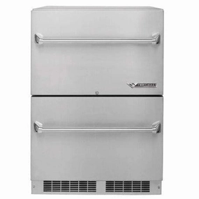Twin Eagles 24-inch Outdoor Two Door Refrigerator TERD242-G outdoor beverage cooler with wheels