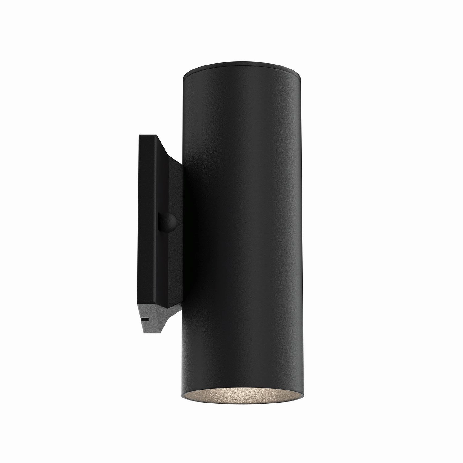 Two Light Deck Light Black Textured