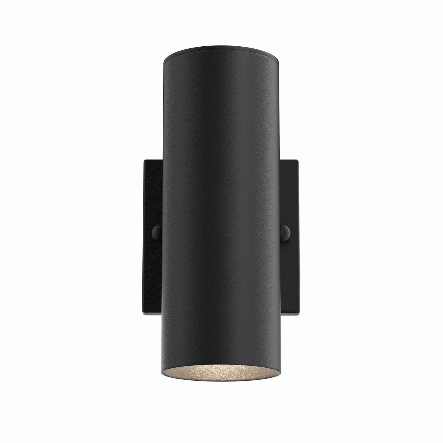 Two Light Deck Light Black Textured