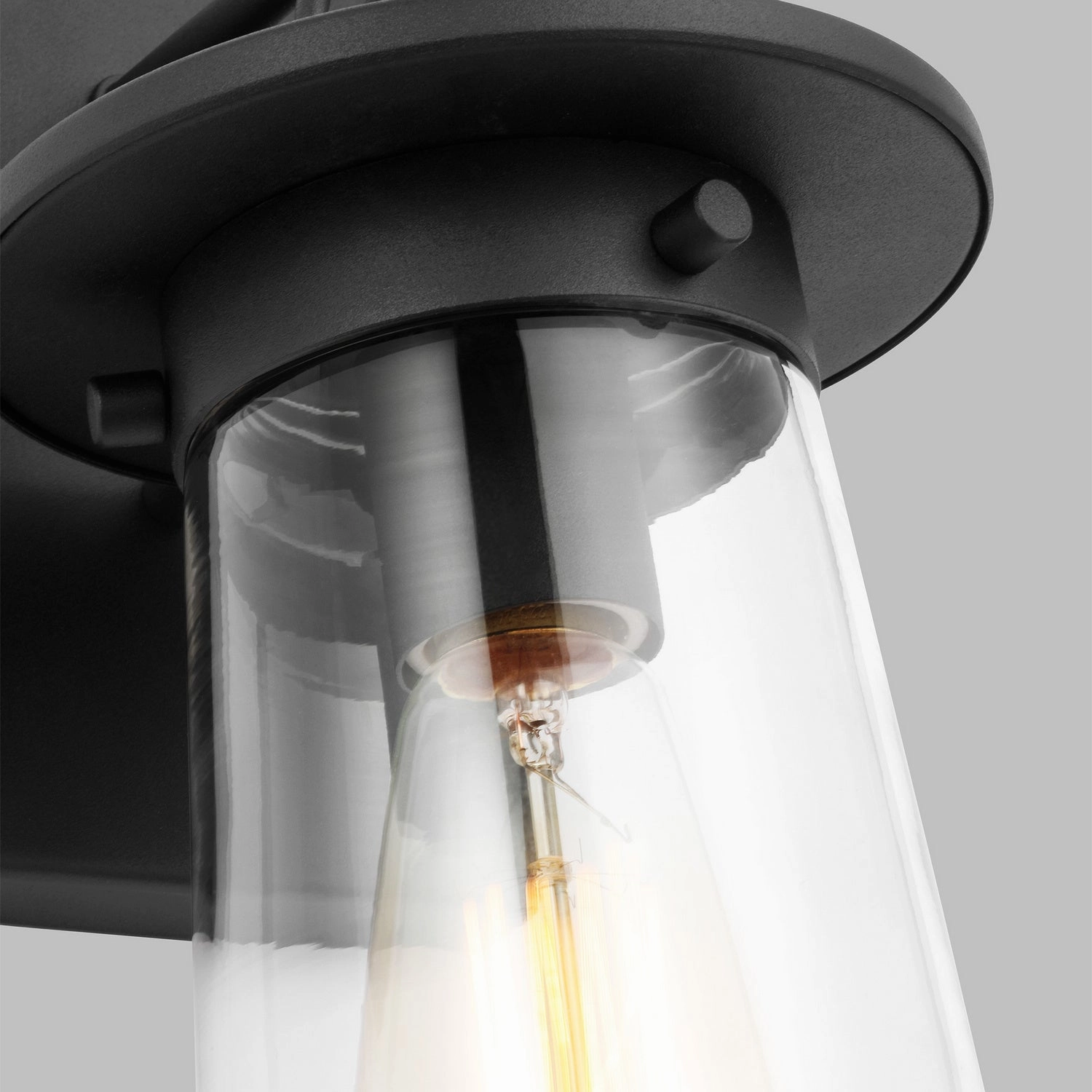 Tybee One Light Outdoor Wall Lantern Black