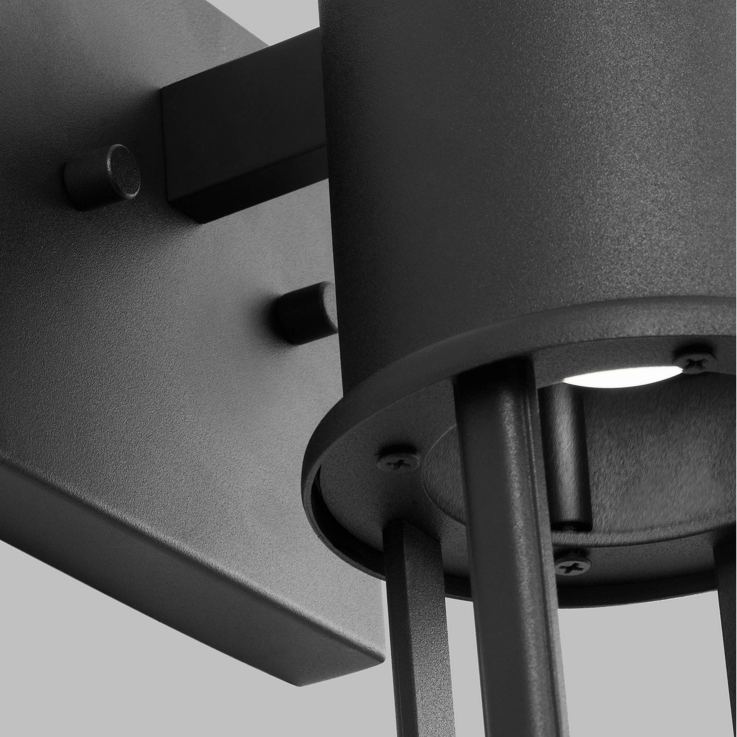 Union LED Outdoor Wall Lantern Black