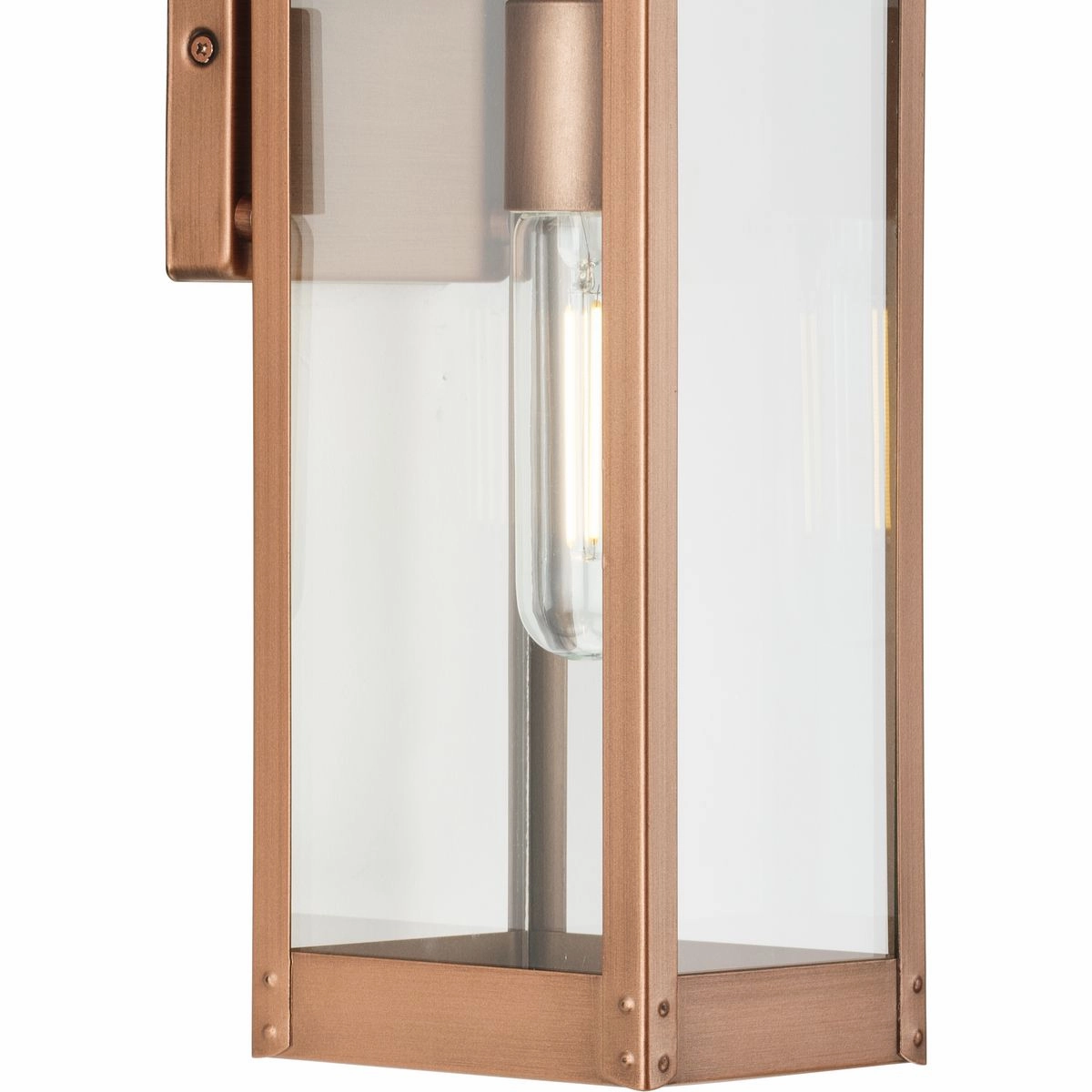 Union Square One Light Outdoor Wall Lantern Antique Copper (Painted)