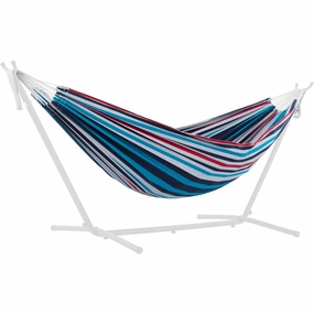 Universal Replacement Cotton Hammock - Denim outdoor hammock with stand and canopy