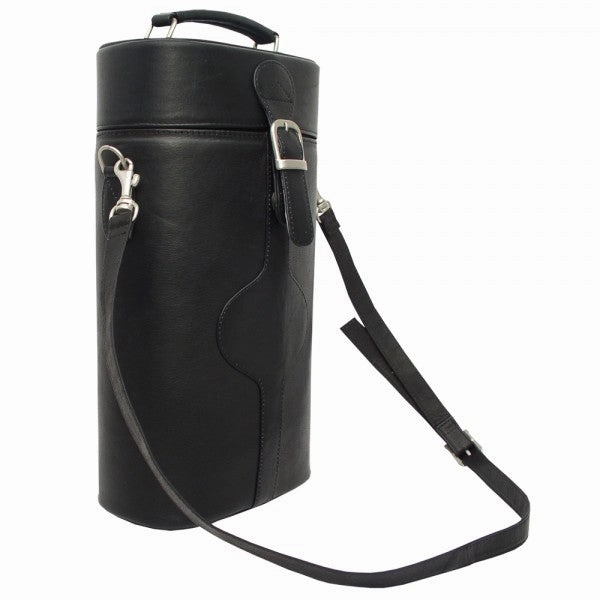 Hot Pick Sale Piel Leather Double Deluxe Wine Carrier
