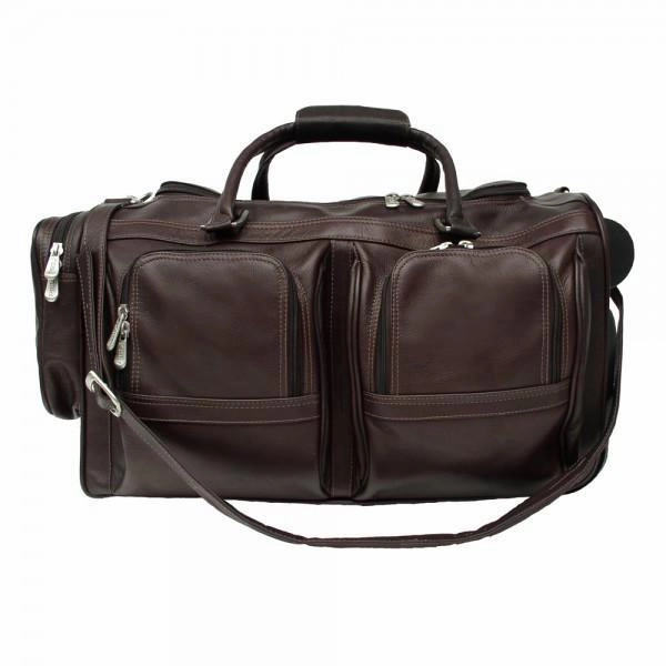 Piel Leather Duffel With Pockets On Wheels Assorted Colors Todays Special Savings Clearance Event Alert