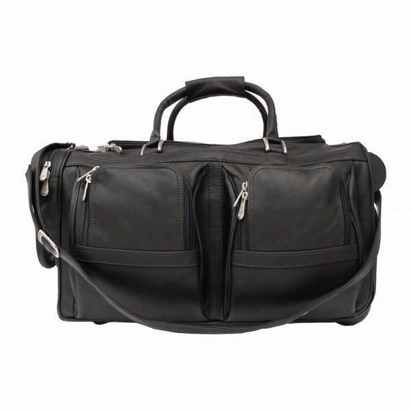 Piel Leather Duffel With Pockets On Wheels Assorted Colors Grab It Now Flash Discount Today