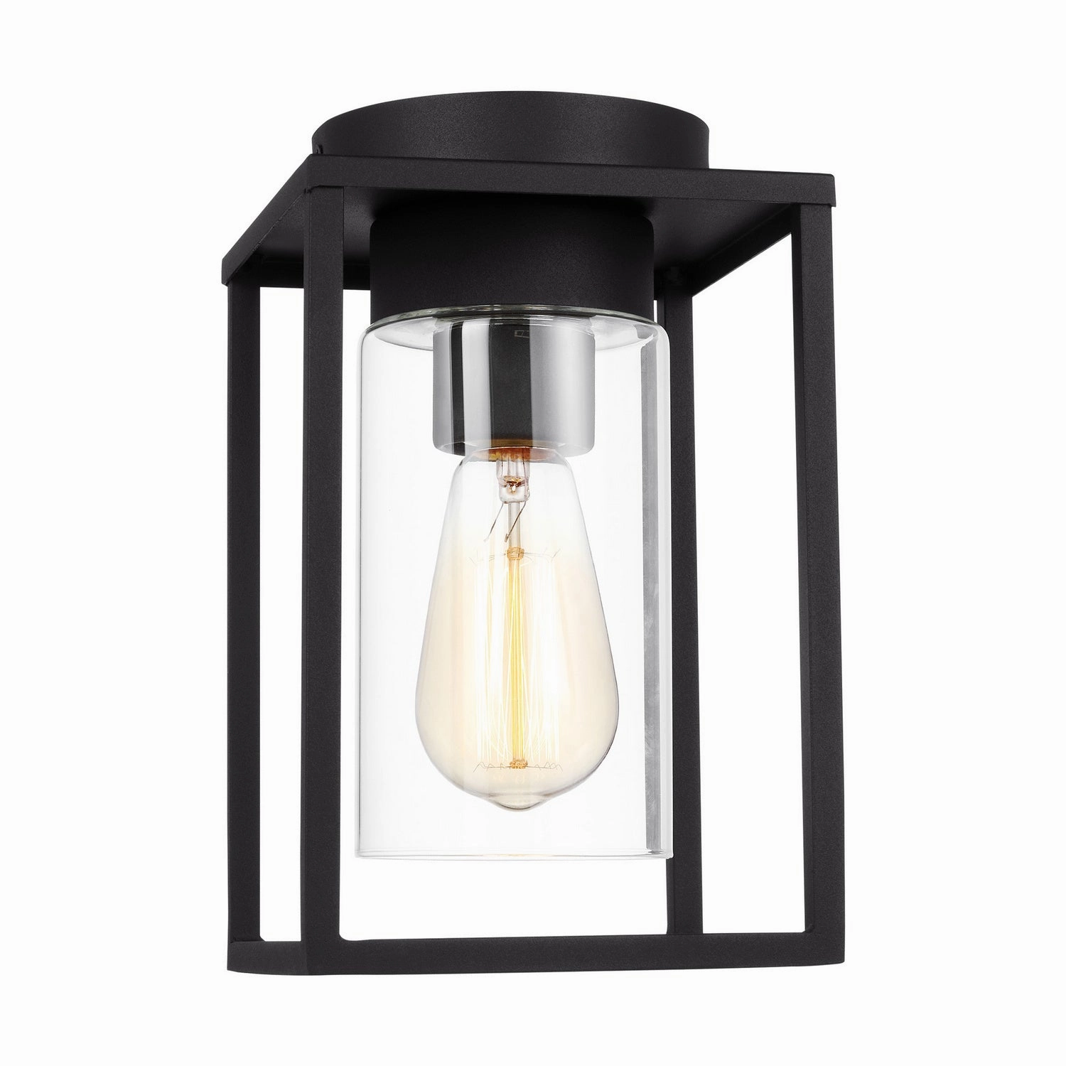 Vado One Light Outdoor Flush Mount BlackOutdoor wall sconces with motion sensor