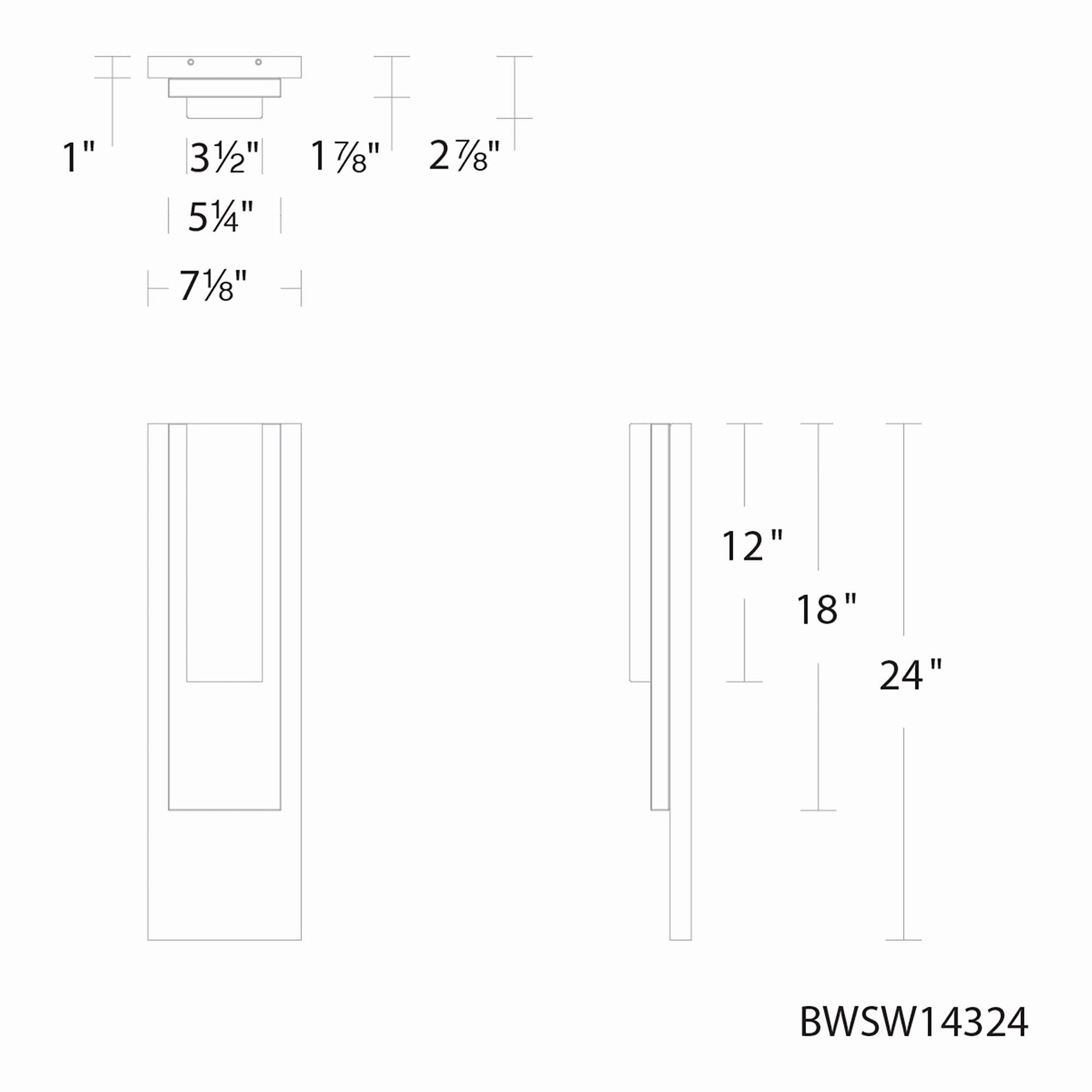 Vail 24" LED Outdoor Wall Sconce