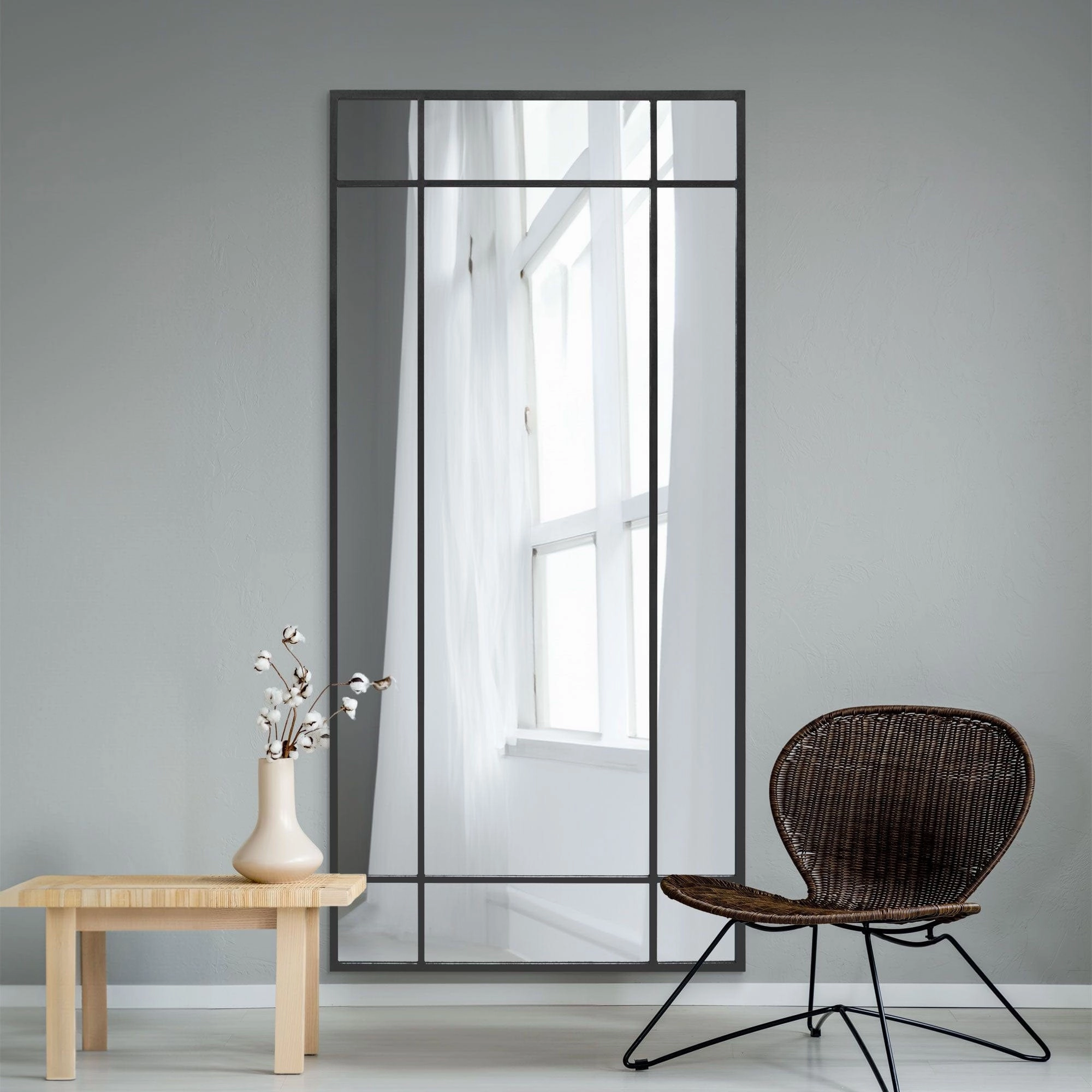 Ventana - Black Wall Mirror