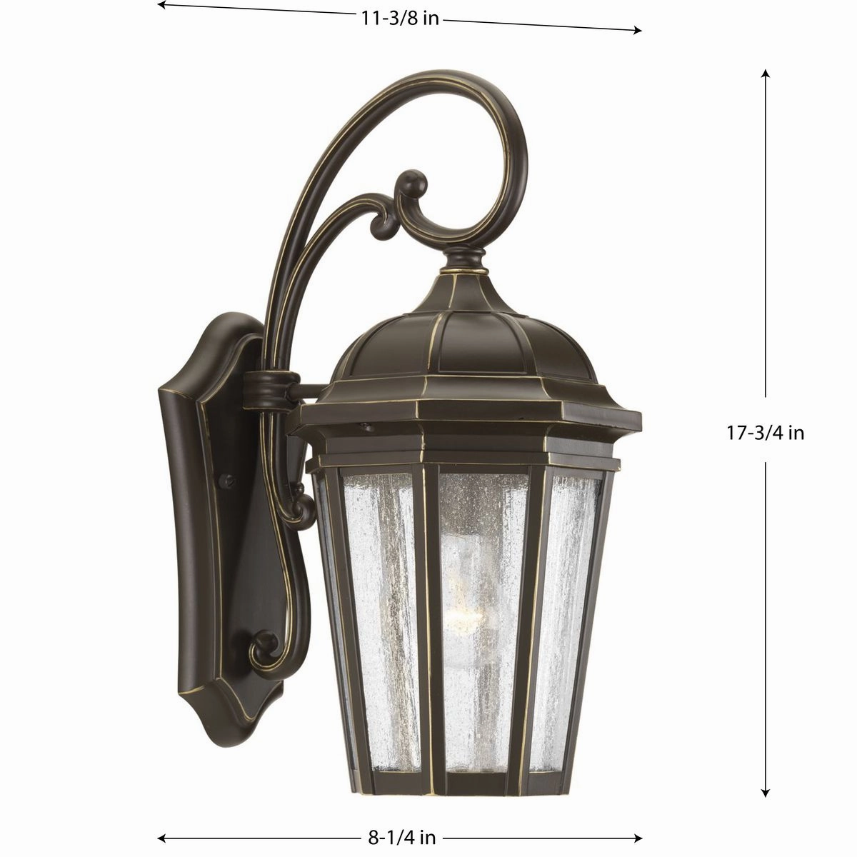 Verdae One Light Wall Lantern Antique Bronze