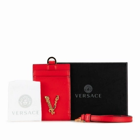 Versace Leather Card Case (Pre-Owned) Best Deal Online Price Drop Alert