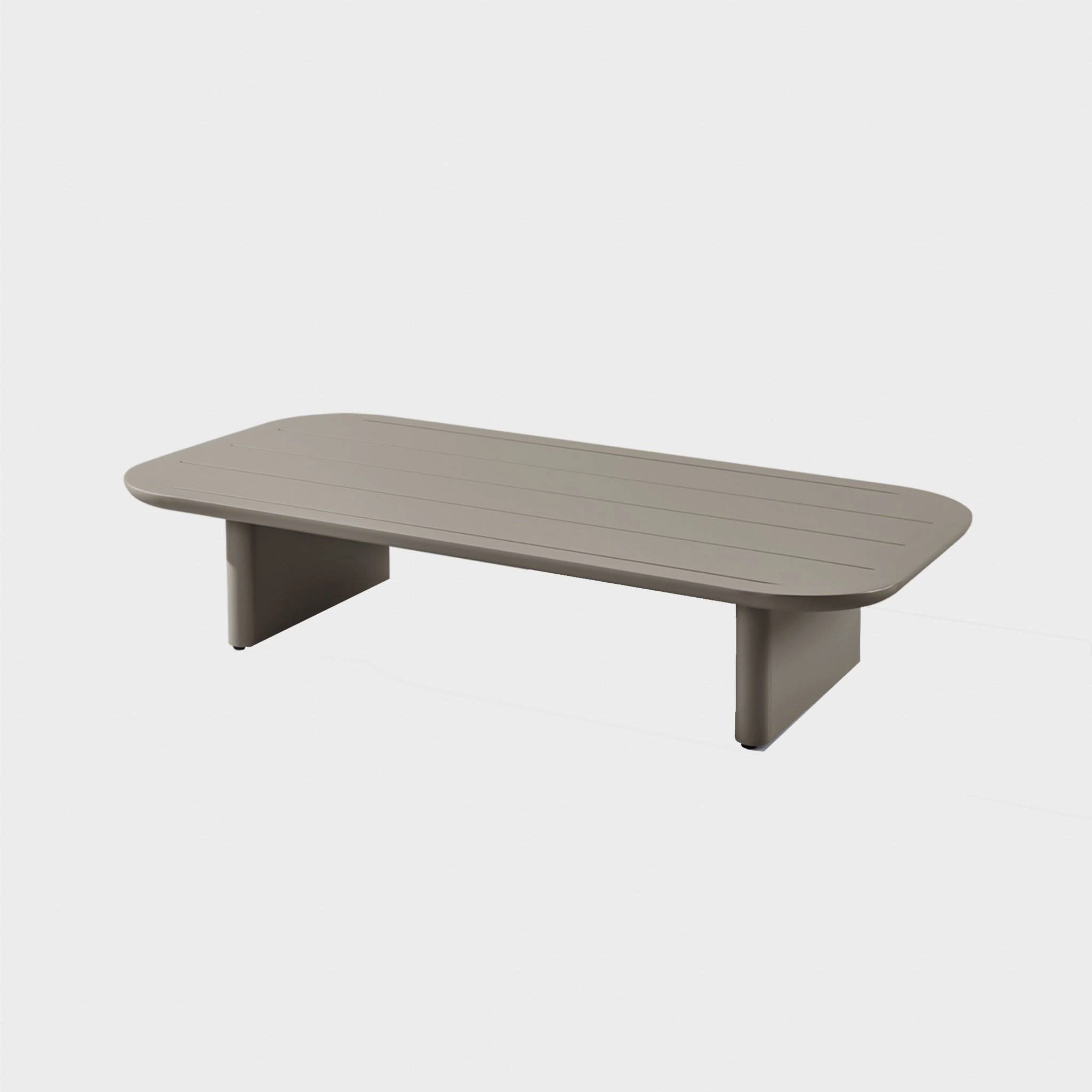 Victoria Aluminum Slatted Coffee Table