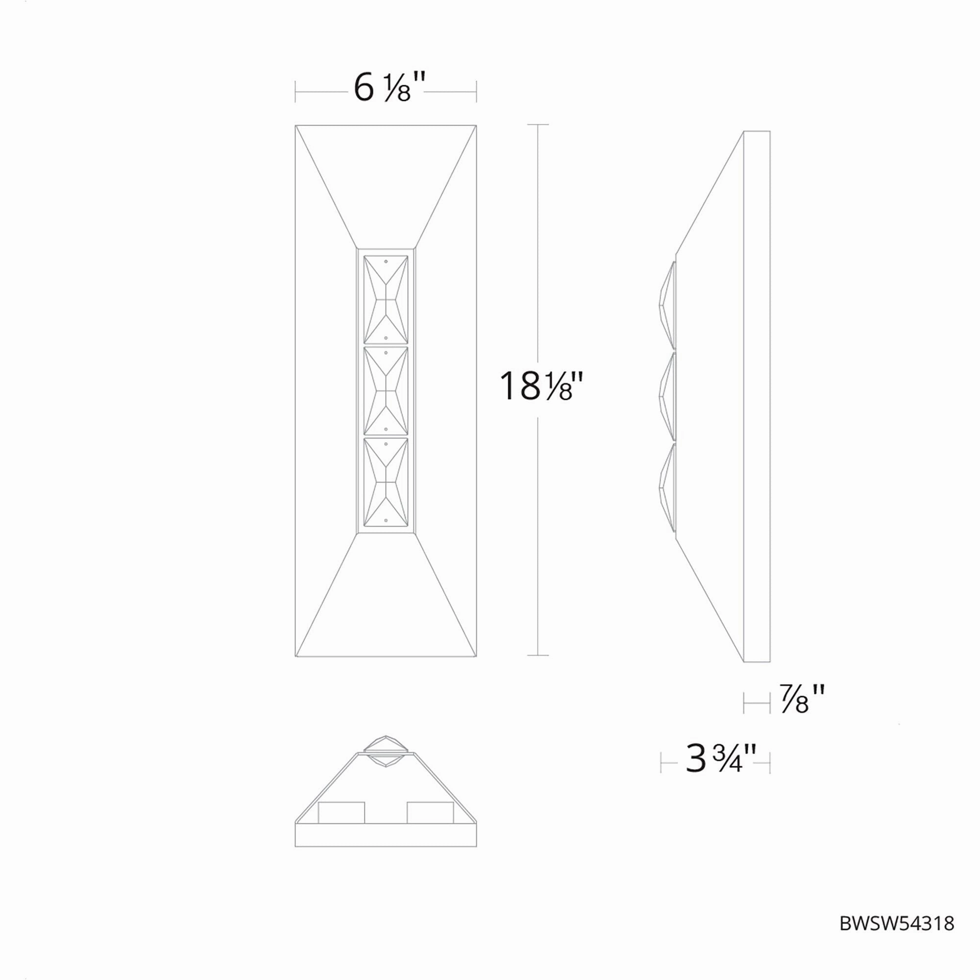 Vida 18" LED Outdoor Wall Sconce