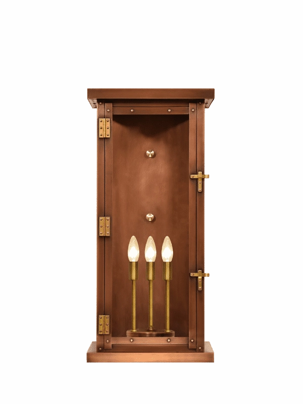 Viera 28" Tall Copper Electric Outdoor Wall SconceOutdoor wall sconces with motion sensor