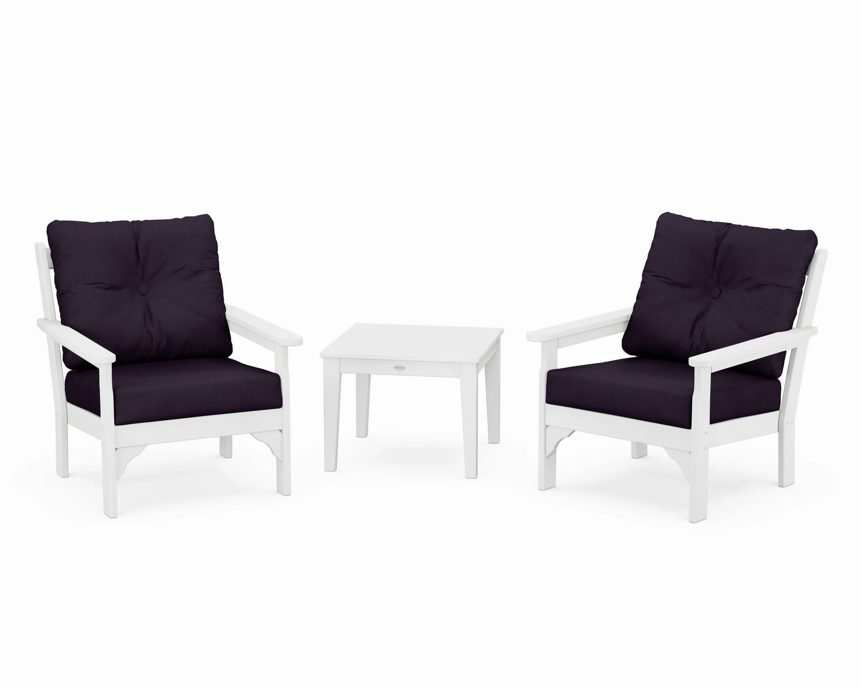 Vineyard 3-Piece Deep Seating Set