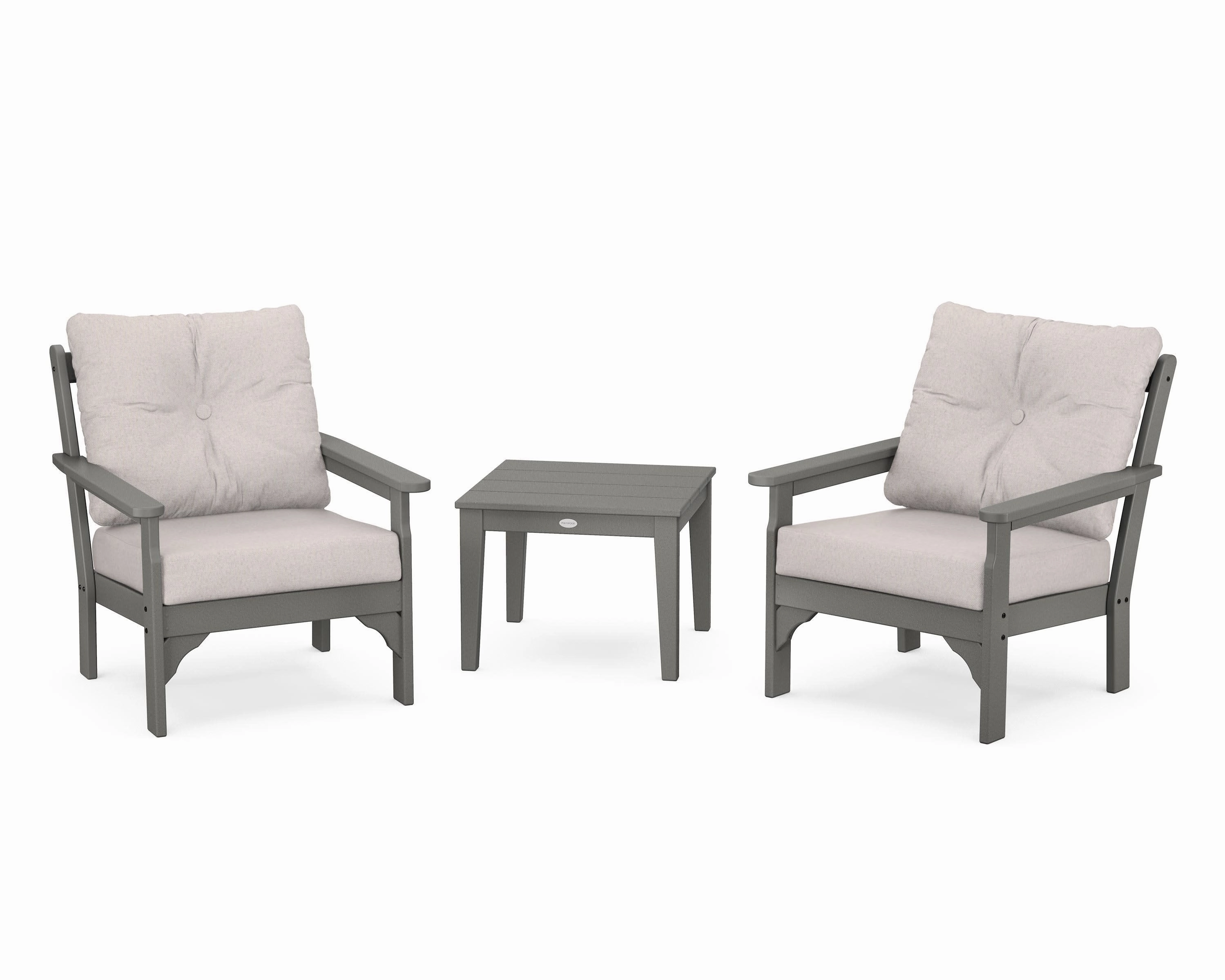 Vineyard 3-Piece Deep Seating Setoutdoor patio dining furniture set