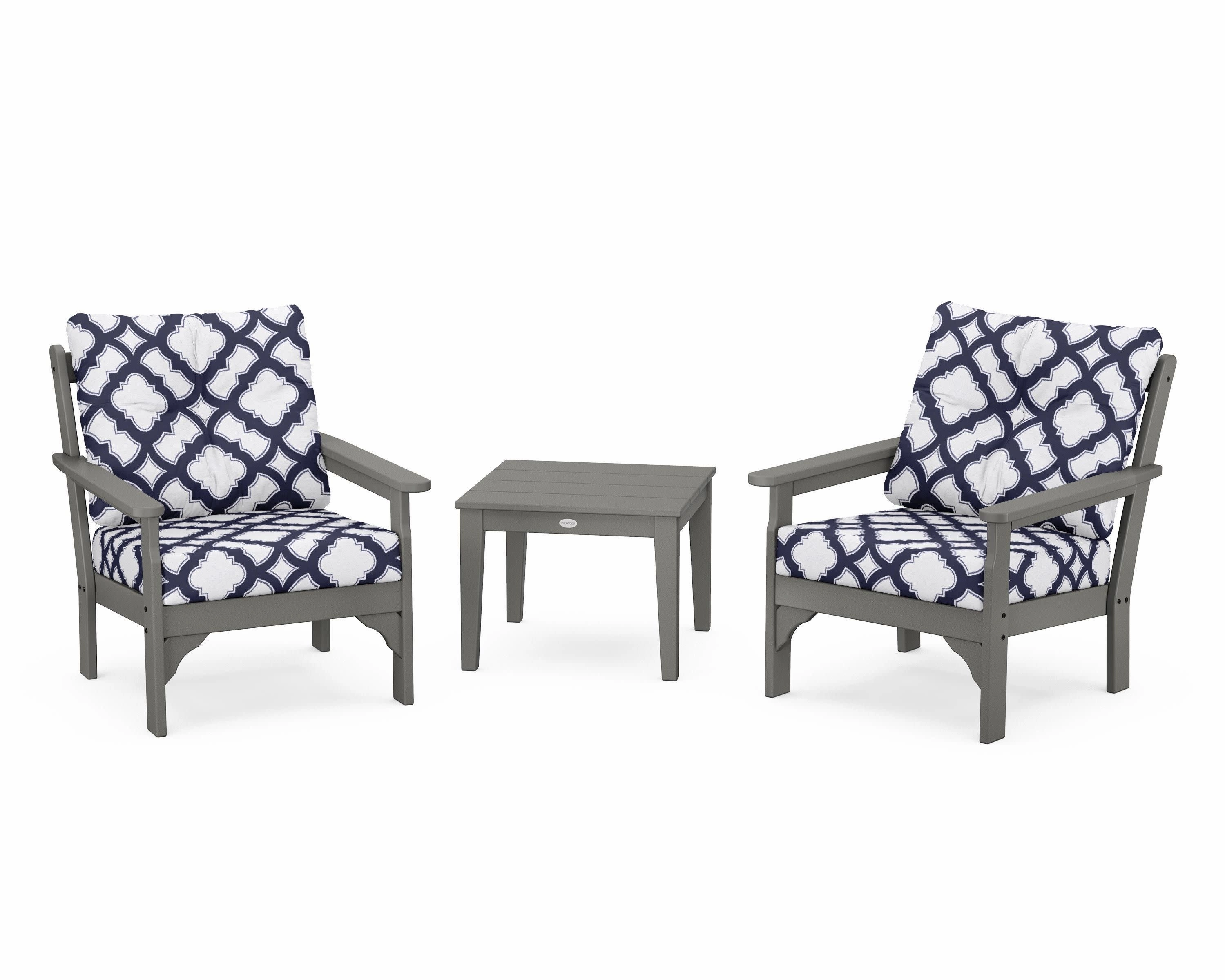 Vineyard 3-Piece Deep Seating Set