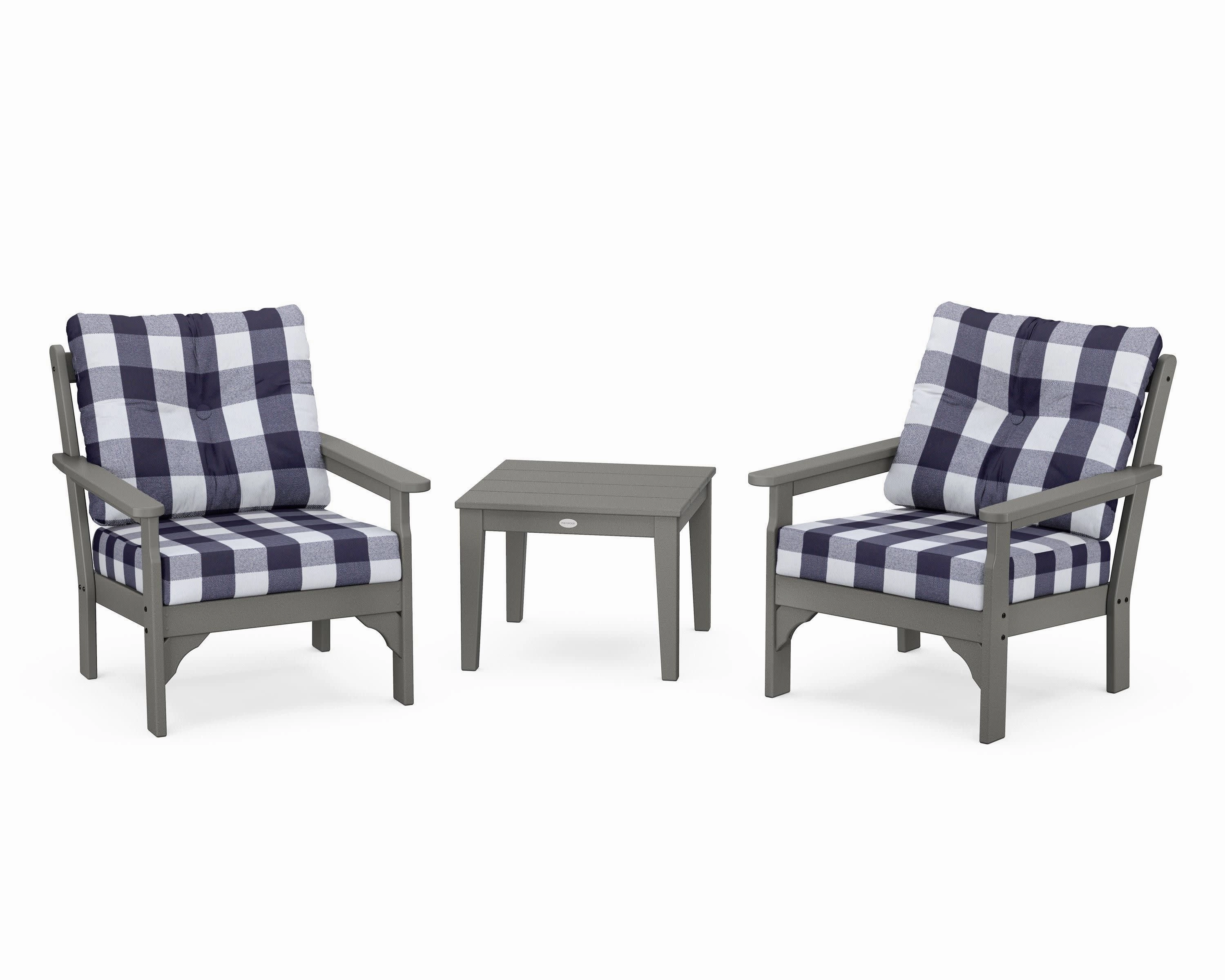 Vineyard 3-Piece Deep Seating Set