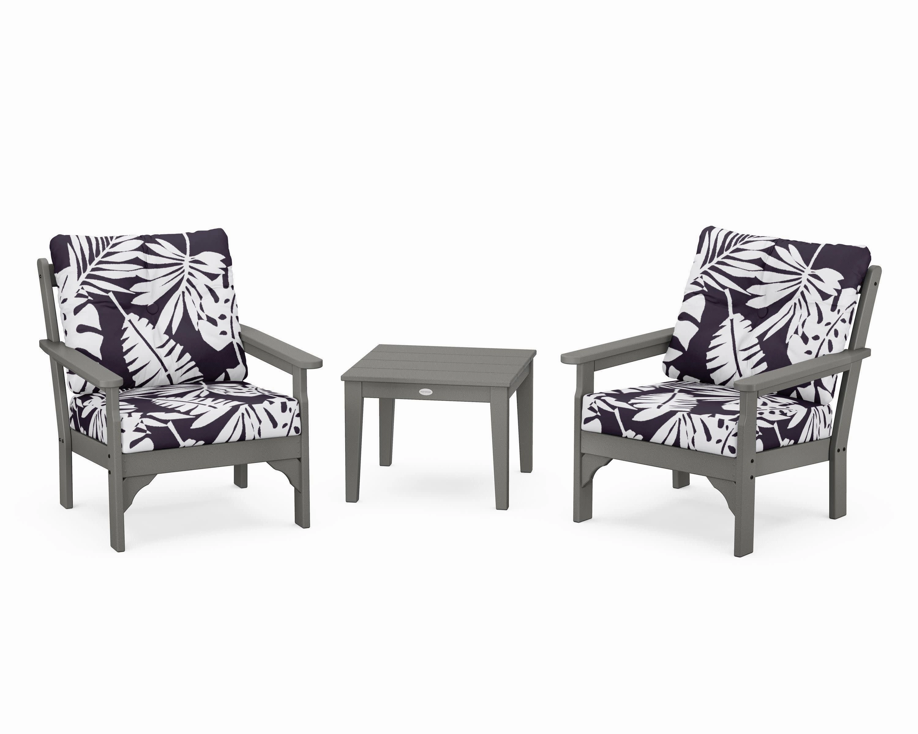Vineyard 3-Piece Deep Seating Set