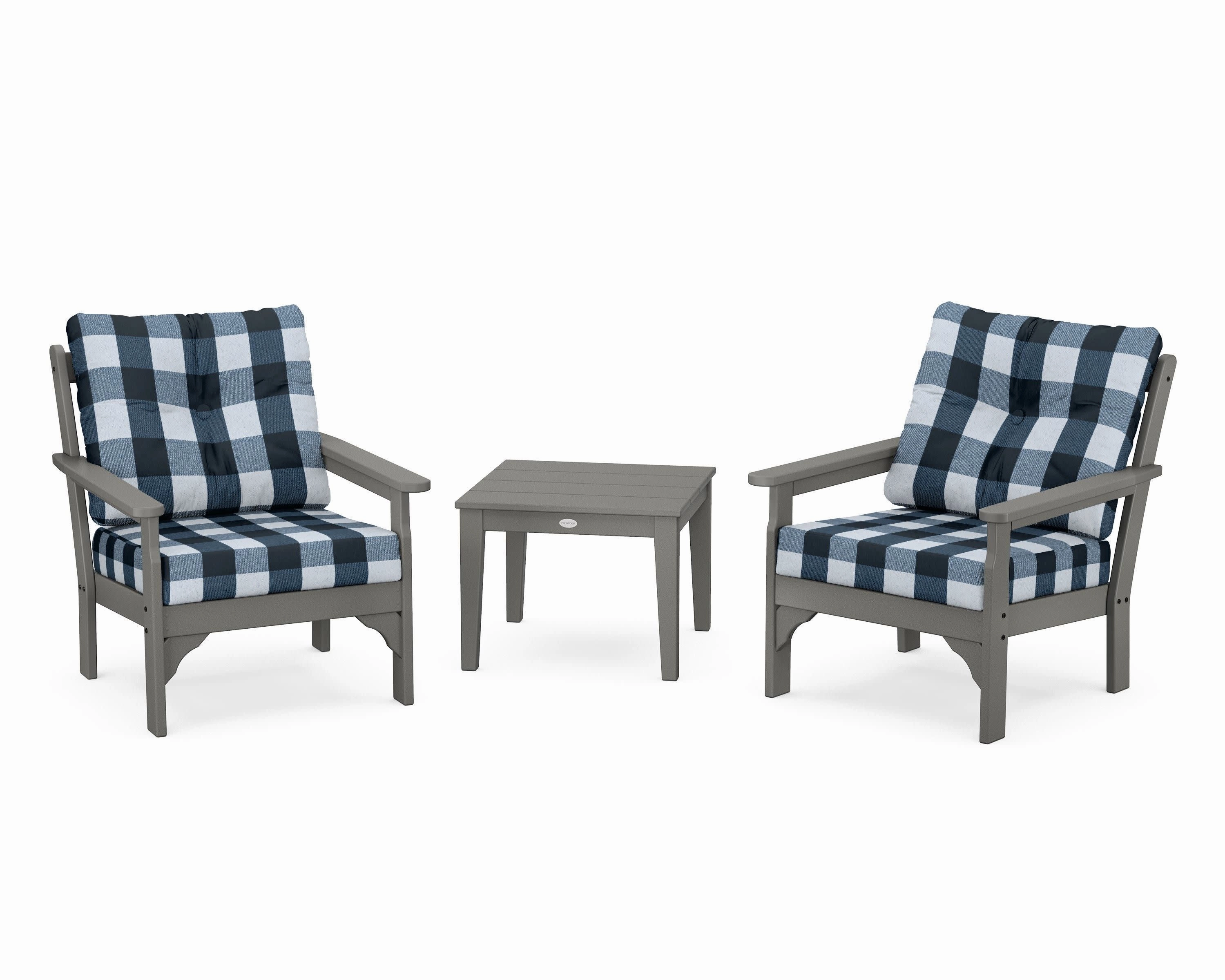 Vineyard 3-Piece Deep Seating Set