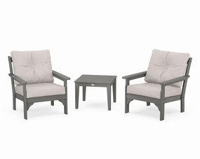 Vineyard 3-Piece Deep Seating Setoutdoor patio dining furniture set
