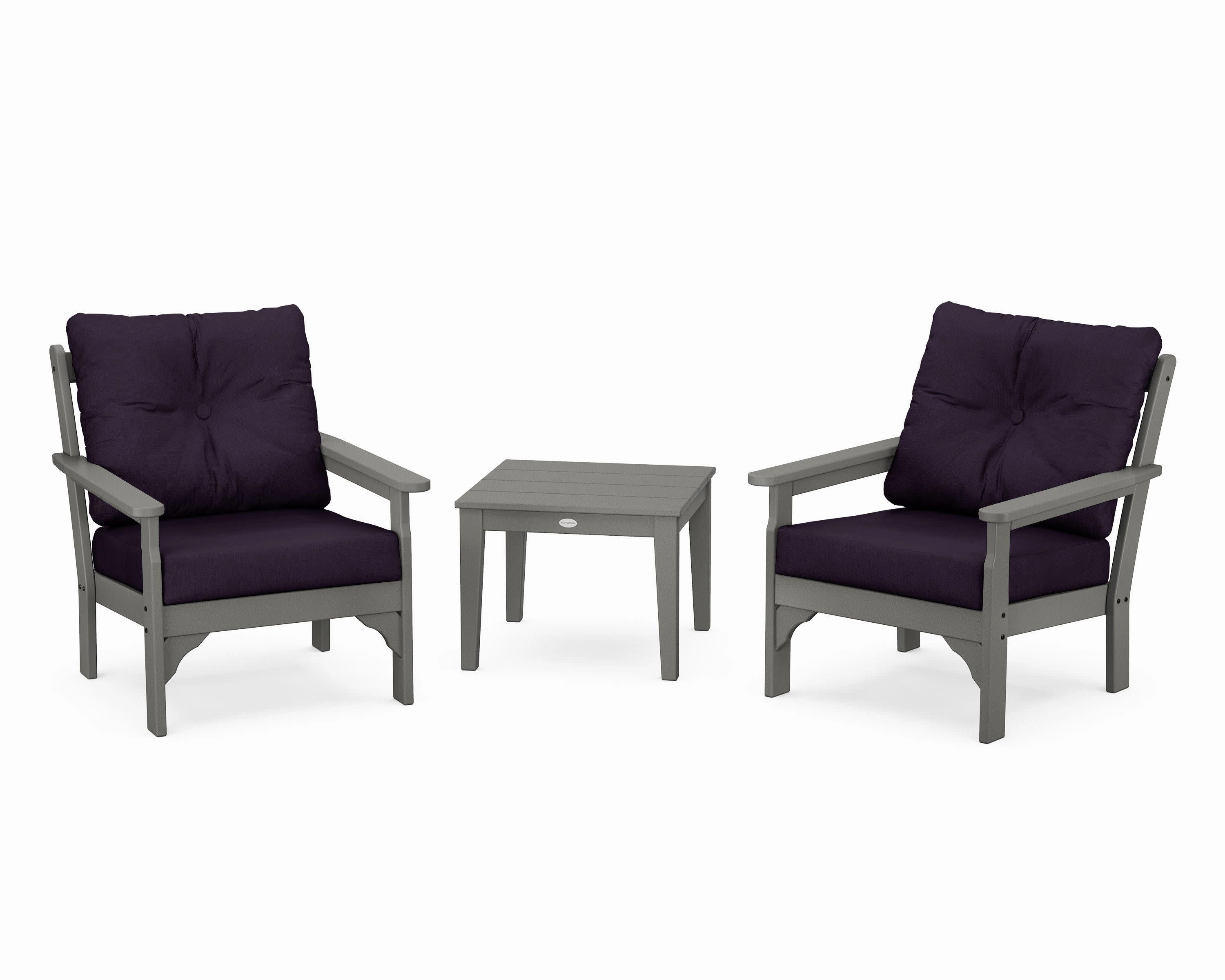 Vineyard 3-Piece Deep Seating Set