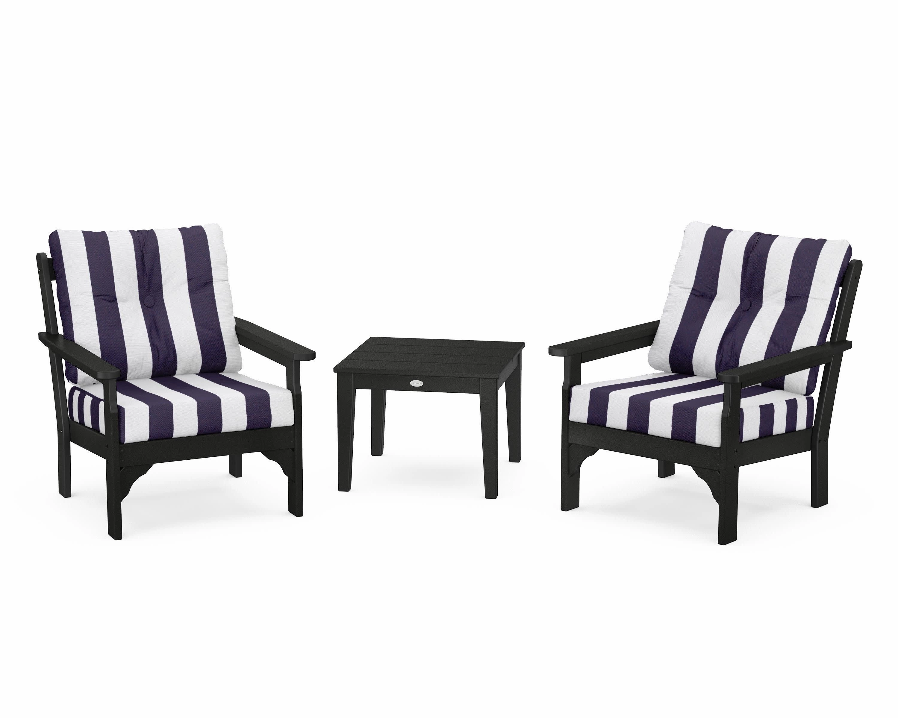Vineyard 3-Piece Deep Seating Set