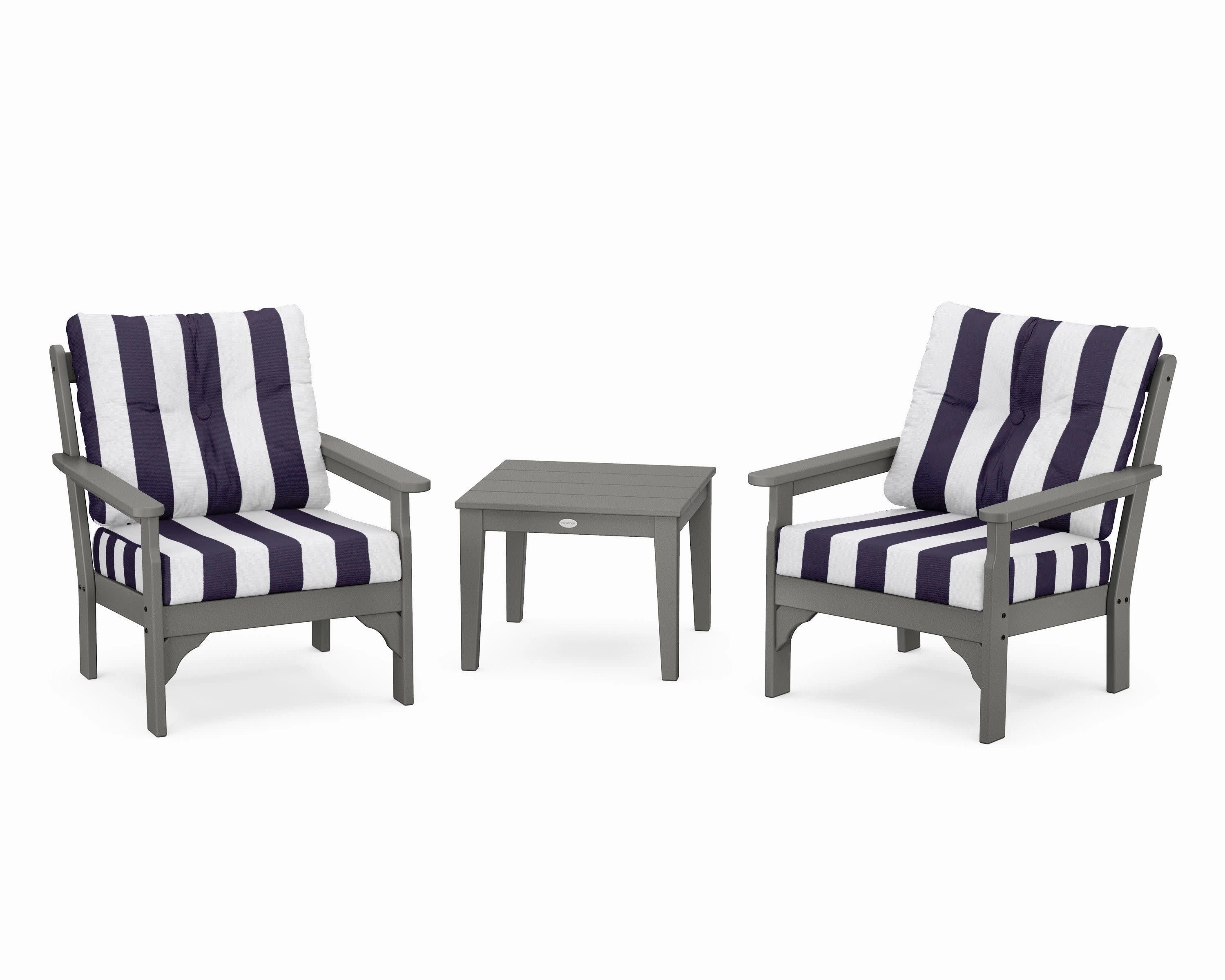 Vineyard 3-Piece Deep Seating Set