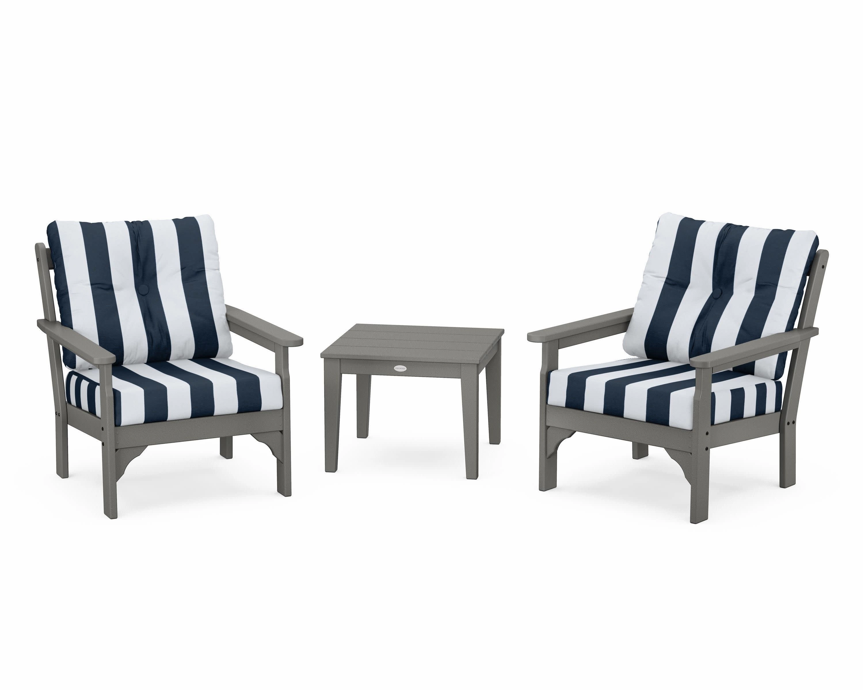 Vineyard 3-Piece Deep Seating Set