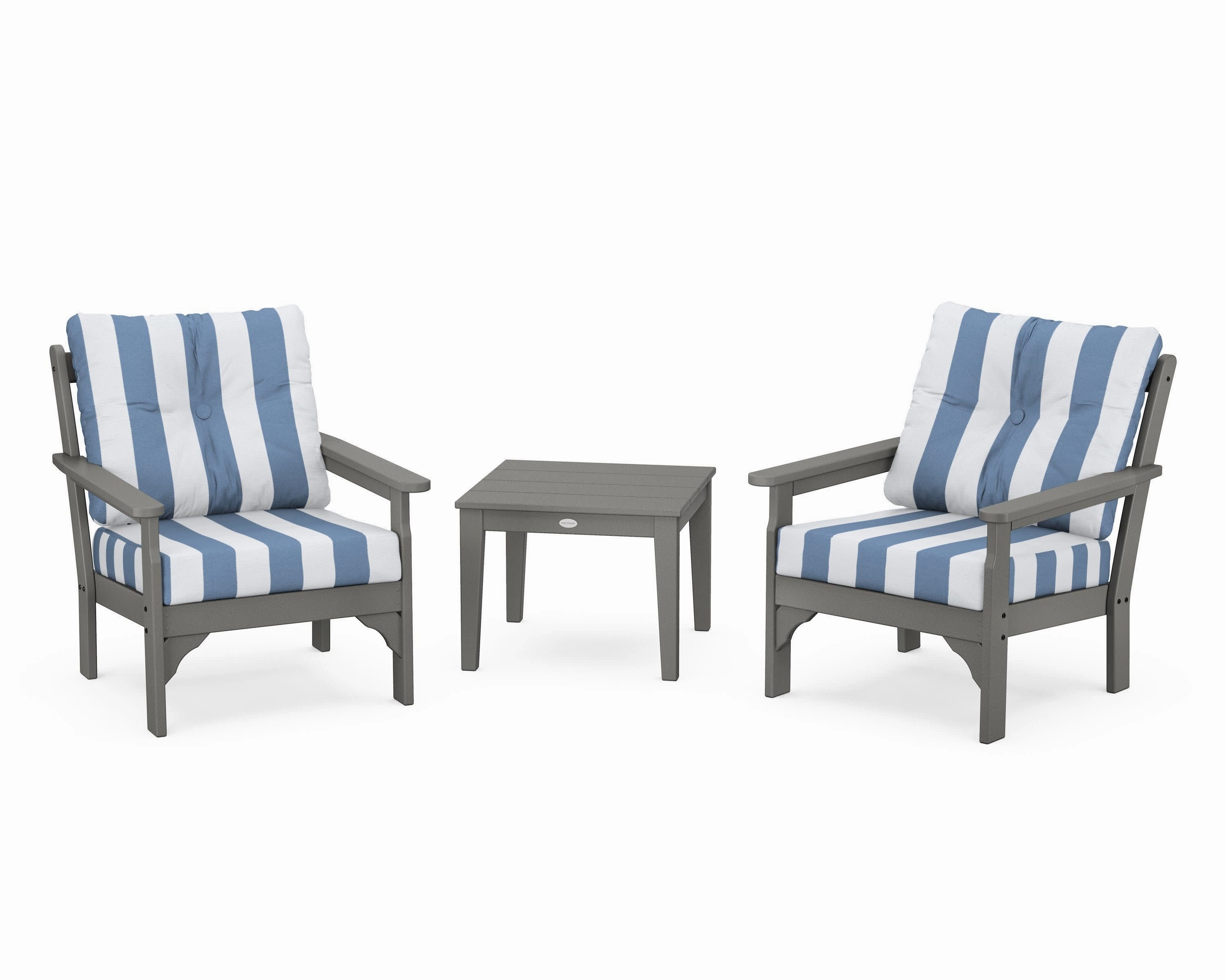 Vineyard 3-Piece Deep Seating Set