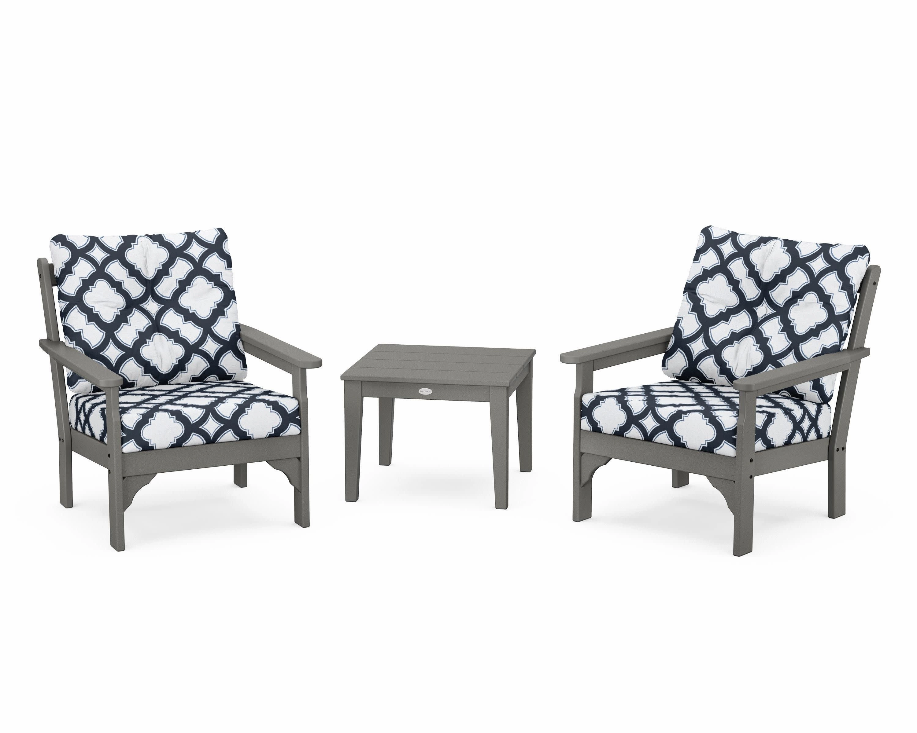 Vineyard 3-Piece Deep Seating Set